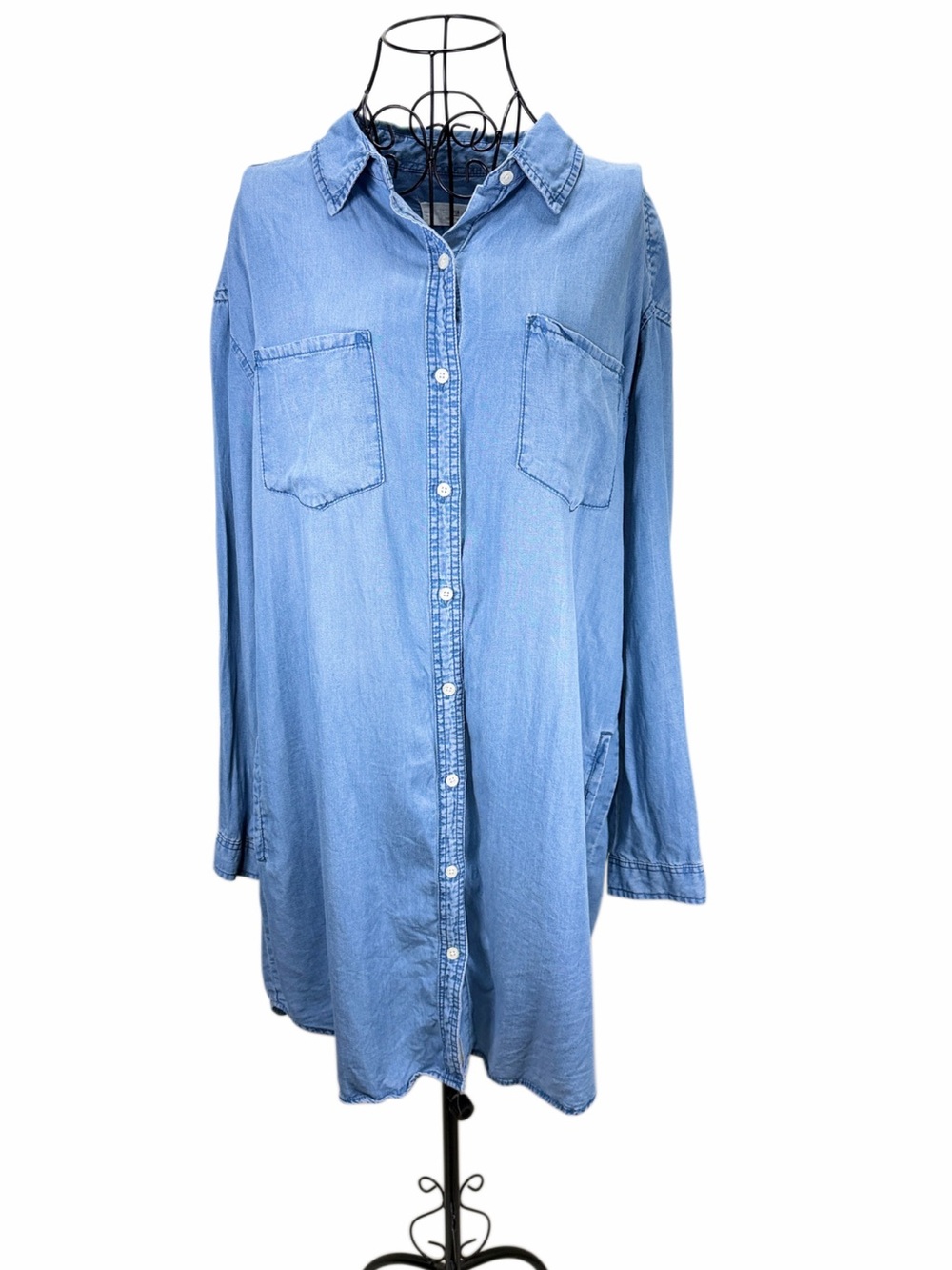 Thread & Supply Light Blue Denim Shirt Dress